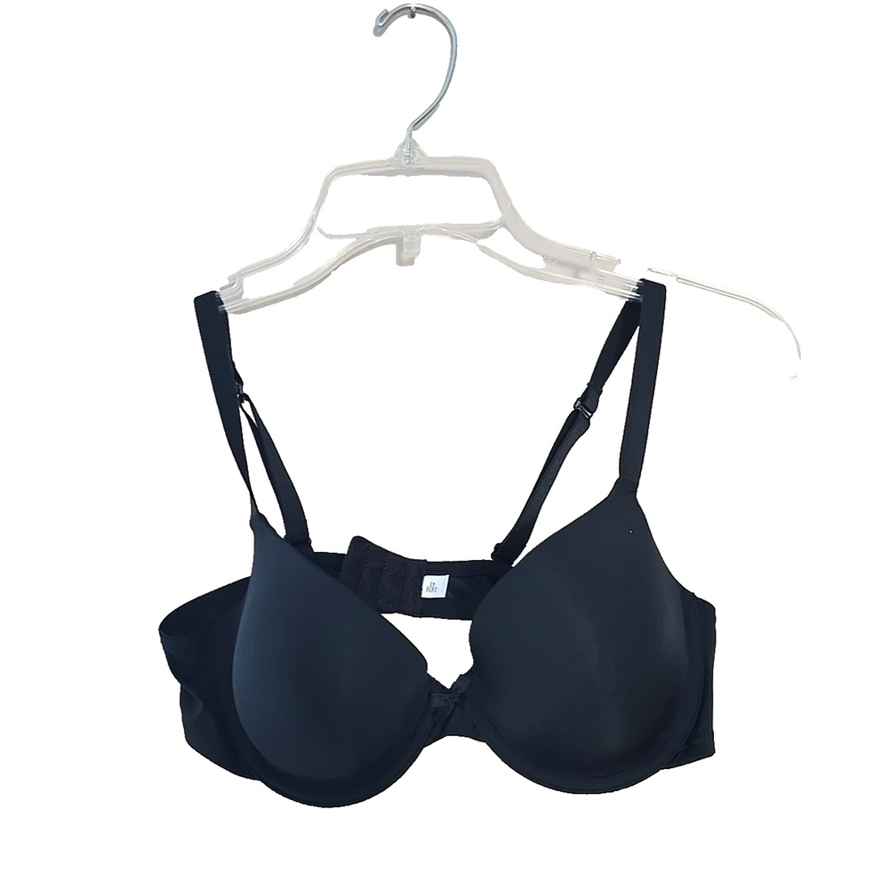 Auden The Everyday Black Full Coverage Adjustable Underwire T-Shirt Bra Size 36B